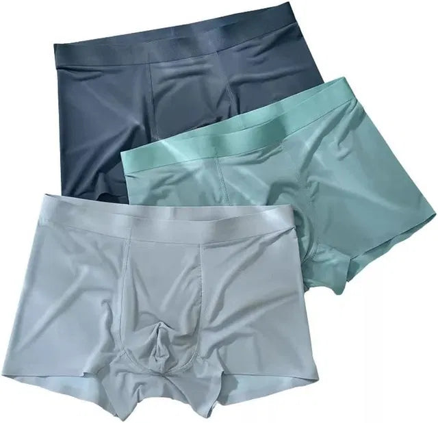 Men's Ice Silk Briefs Boxers (Pack of 3)..